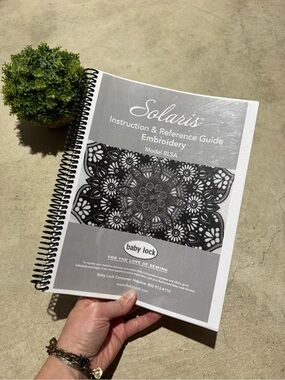 Baby Lock Solaris Model BLEA Instruction and Reference Guide Spiral Bound